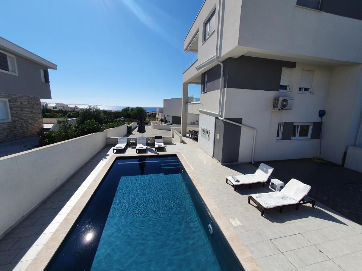 Seastar Luxury With Private Pool And Sea View Apartmán Novalja